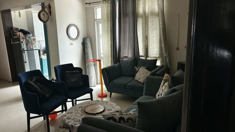 Living Room, prateek-wisteria 2.5 Bedroom 1385 Sq.Ft. Apartment In Sector 77 Noida 10680555