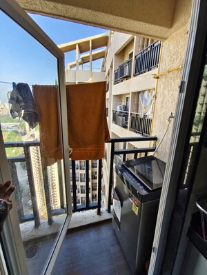 Balcony in 1 BHK Apartment at Raunak Bliss, Ghodbunder Road – for Rent