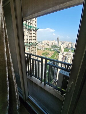 Balcony in 1 BHK Apartment at Raunak Bliss, Ghodbunder Road – for Rent