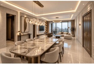 Dining area in 4 BHK Apartment at Fair Field, Santacruz West – for Sale