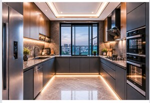 Kitchen in 4 BHK Apartment at Fair Field, Santacruz West – for Sale