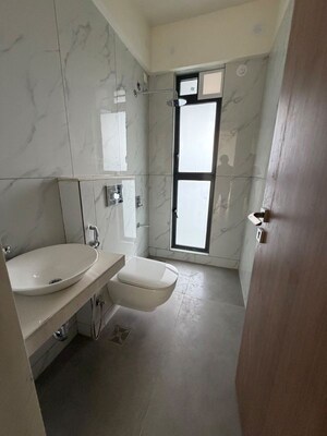 Bathroom in 3 BHK Apartment at Raymond The Address, Pokhran Road No Two – for Rent