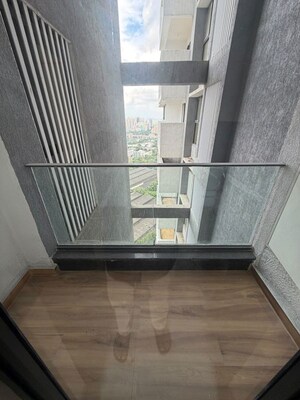 Balcony in 3 BHK Apartment at Raymond The Address, Pokhran Road No Two – for Rent