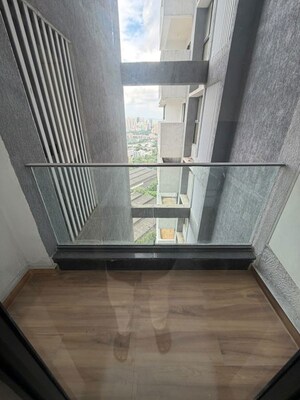 Balcony in 3 BHK Apartment at Raymond The Address, Pokhran Road No Two – for Rent