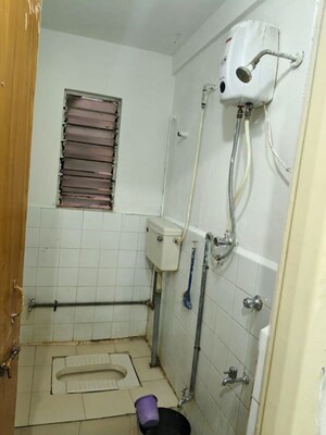 Bathroom in 2 BHK Apartment at Rachana Chaitraban, Aundh – for Rent