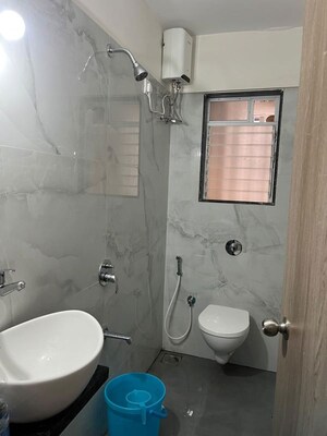 Bathroom in 1 BHK Apartment at Ace Enclave, Ghodbunder Road – for Rent