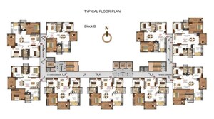 Floor Plan in 3 BHK Apartment at Disha Pursuit of Radiance, Varthur – for Sale