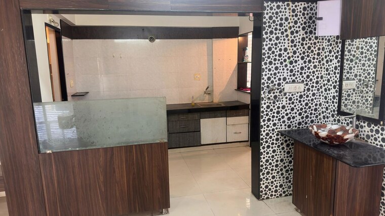 Kitchen, icb-flora 3 Bedroom 1710 Sq.Ft. Apartment In Gota Ahmedabad 10680749