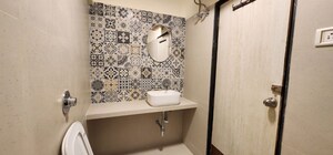 Bathroom in 2 BHK Apartment at Navneet Apartment, Andheri West – for Rent