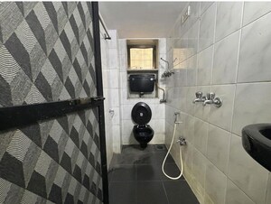 Bathroom in 2 BHK Apartment at Juhu Darshan CHS, Andheri West – for Rent