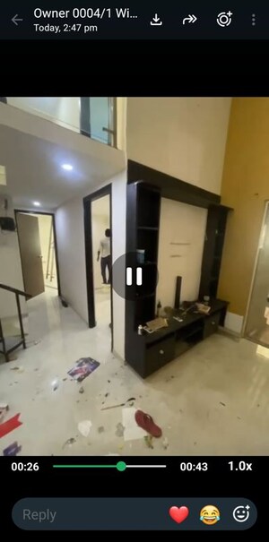 Living Room in 2.5 BHK Apartment at Lodha Amara, Kolshet Road – for Rent