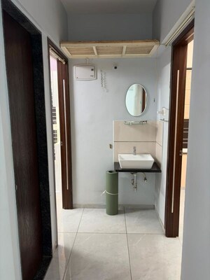 Bathroom in 2 BHK Apartment at Yuvraj Balaji Heights, Baner – for Rent