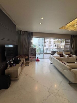 Living Room in 3 BHK Apartment at Pashankar Yin Yang, Kharadi – for Sale