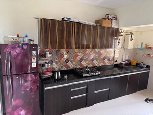 Kitchen in 3 BHK Apartment at Bramha Skycity Apartment, Dhanori – for Rent