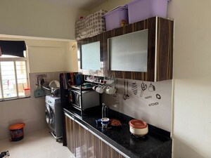 Kitchen in 3 BHK Apartment at Bramha Skycity Apartment, Dhanori – for Rent