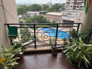 Balcony in 3 BHK Apartment at Bramha Skycity Apartment, Dhanori – for Rent
