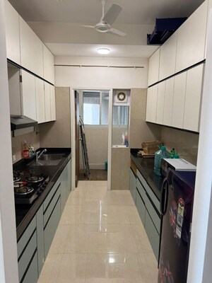 Kitchen in 2 BHK Apartment at LnT Realty Crescent Bay, Parel – for Rent
