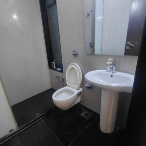 Bathroom in 3 BHK Apartment at Satellite Tower, Goregaon East – for Rent