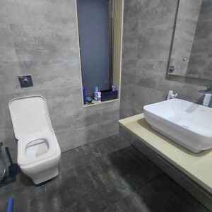 Attached Bathroom in 3 BHK Apartment at Satellite Tower, Goregaon East – for Rent