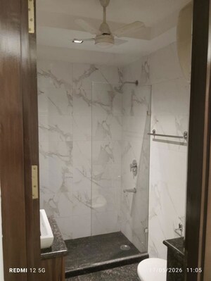Bathroom in 4 BHK Builder Floor at East Of Kailash – for Rent