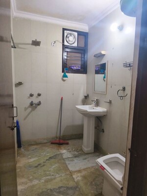 Bathroom in 2 BHK Builder Floor at Malviya Nagar – for Rent