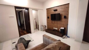 Living Room in 2 BHK Apartment at Vasant Valley Ivy Tower, Malad East – for Rent