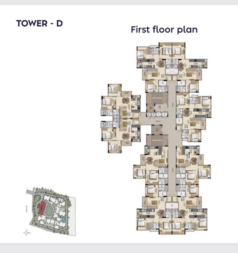 Master Plan, shriram-sapphire 3 Bedroom 1265 Sq.Ft. Apartment In Bommasandra Bangalore 10681232