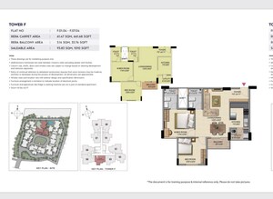 Floor Plan in 3 BHK Apartment at Shriram Sapphire, Bommasandra – for Sale