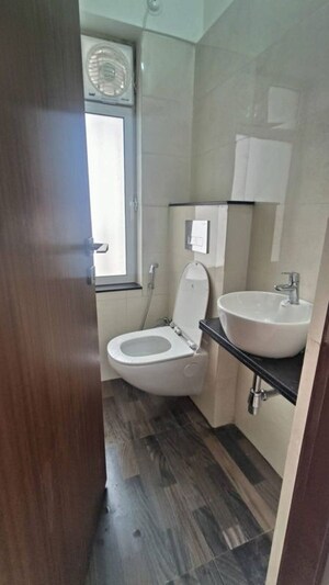 Bathroom in 1 BHK Apartment at Omkar Signet, Malad East – for Rent