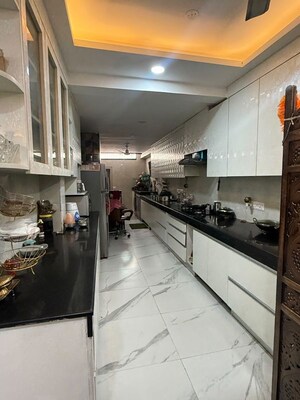 Kitchen in 3 BHK Builder Floor at M2K Aura, Sector 47 – for Rent