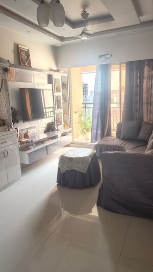 Living Room in 1 BHK Apartment at Giriraj Tower, Virar West – for Rent