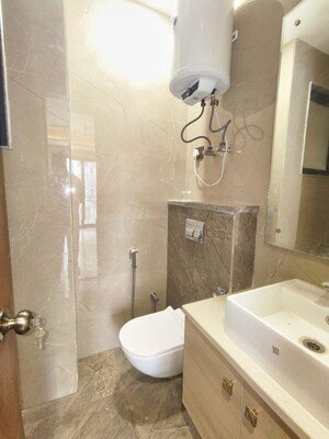 Bathroom in 3 BHK Builder Floor at Kalkaji – for Rent