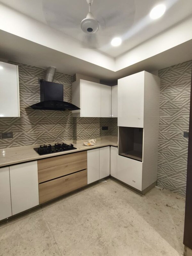 Kitchen, kalkaji 3 Bedroom 1600 Sq.Ft. Builder Floor In Kalkaji Delhi 10681428