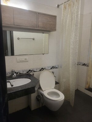 Bathroom in 2 BHK Apartment at HDIL Dheeraj Diamond, Malad West – for Rent