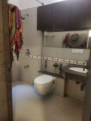 Bathroom in 2 BHK Apartment at HDIL Dheeraj Diamond, Malad West – for Rent