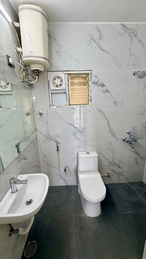 Bathroom in 3 BHK Apartment at Nectar Doyen Apartments, Sainikpuri – for Rent