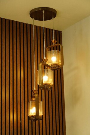 Staircase in 5 BHK Villa at Gold Fish Zresta, Kokapet – for Rent