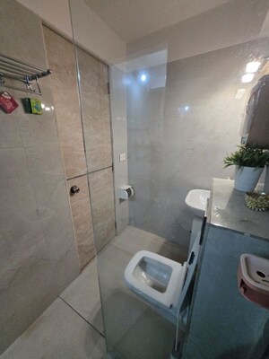 Bathroom in 5 BHK Apartment at Bhumiraj Hermitage, Sanpada – for Rent