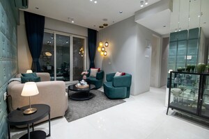 Living Room in 2 BHK Apartment at Purva Panorama, Ghodbunder Road – for Sale