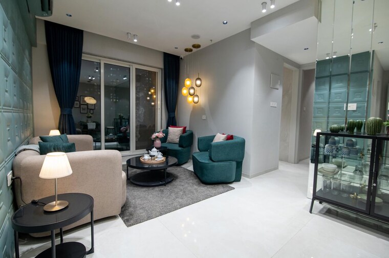 Living Room, purva-panorama 2 Bedroom 716 Sq.Ft. Apartment In Ghodbunder Road Thane 10681485