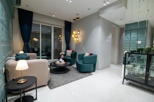 Living Room in 2 BHK Apartment at Purva Panorama, Ghodbunder Road – for Sale