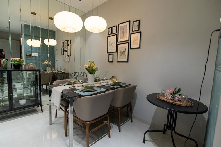 Dining area, purva-panorama 2 Bedroom 716 Sq.Ft. Apartment In Ghodbunder Road Thane 10681485