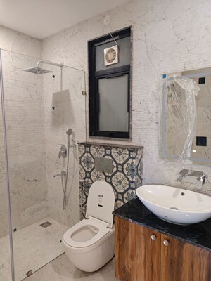 Bathroom in 4 BHK Builder Floor at Sector 55 – for Rent