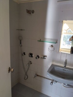 Bathroom in 3 BHK Apartment at Santacruz West – for Rent