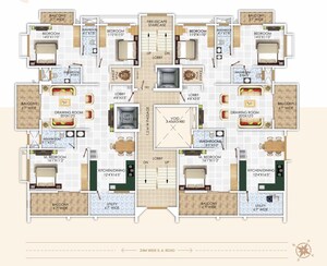 Floor Plan in 3 BHK Apartment at Abhyankar Nagar – for Sale