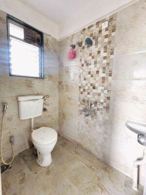 Bathroom in 3 BHK Apartment at Ranjeet SS Platinum Park, Undri – for Rent