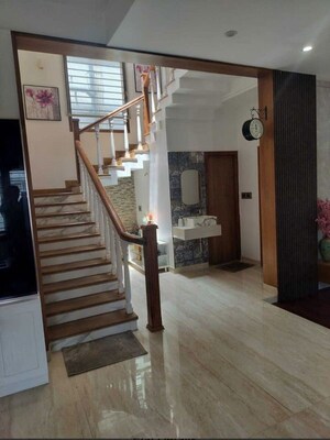 Staircase in 4 BHK Villa at Odion The Woods Of East, Sarjapur Road – for Rent