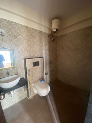 Bathroom in 2 BHK Apartment at Wadhwani Sai Paradise, Punawale – for Rent
