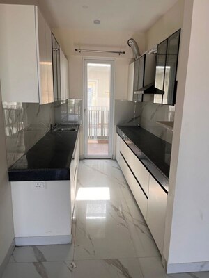 Kitchen in 3.5 BHK Builder Floor at Smart World Gems, Sector 89 – for Rent