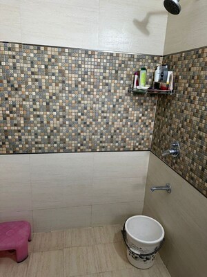 Bathroom in 3 BHK Apartment at Dhakoli – for Rent